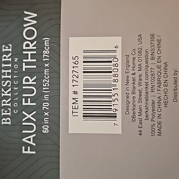 Gorgeous Berkshire Faux Fur throw - Picture 7 of 7